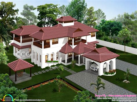 5 Bedroom Minimalist Luxury Contemporary House Kerala Home Design