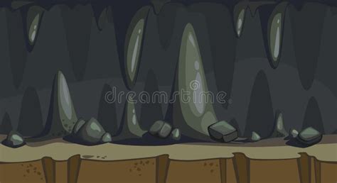 Seamless Illustration Of The Cave Stock Vector Illustration Of Design