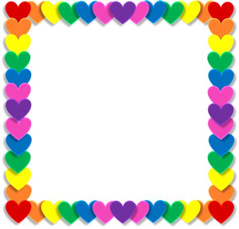 Valentine Heart Love Frame Png Picpng