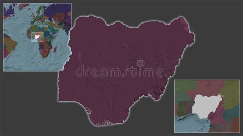 nigeria administrative country and its location stock illustration illustration of nigeria