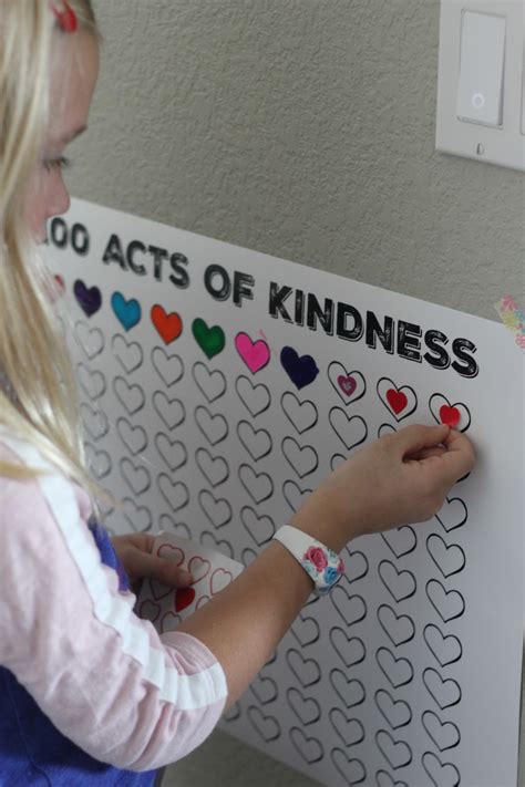 Toddler Approved 100 Acts Of Kindness Free Printable Countdown Poster
