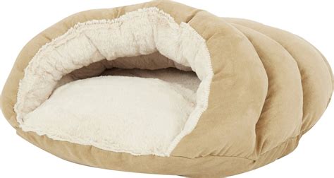 Ethical Pet Sleep Zone Cuddle Cave Cat And Dog Bed 22 In Tan