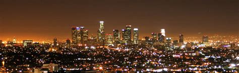 Los Angeles Skyline From Hollywood Hills View On Black Jj San Flickr