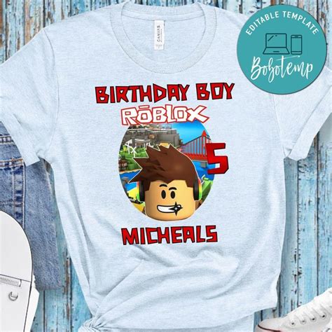Roblox Birthday Shirt Bobotemp