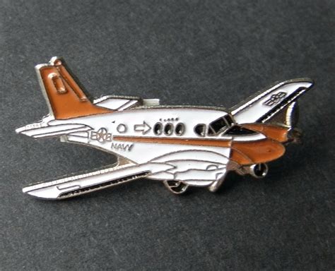 Beechcraft T 44 Pegasus King Usn Plane Aircraft Lapel Pin Badge 34