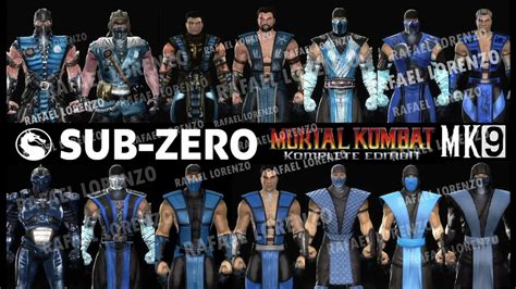 Mortal Kombat All Subzero Mk Costume Skin Klassic Cyber Ninja Pc Mod