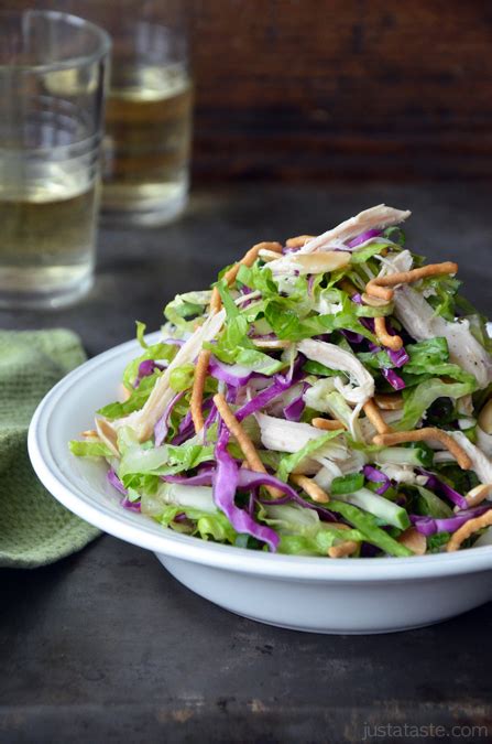 Easy chinese chicken salad recipe! Chinese Chicken Salad with Sesame Dressing