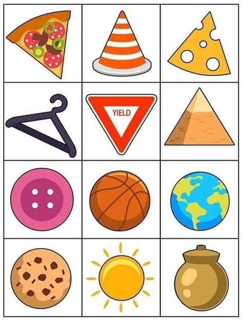 A Printable Worksheet For Kids To Learn The Shapes And Colors Of Objects