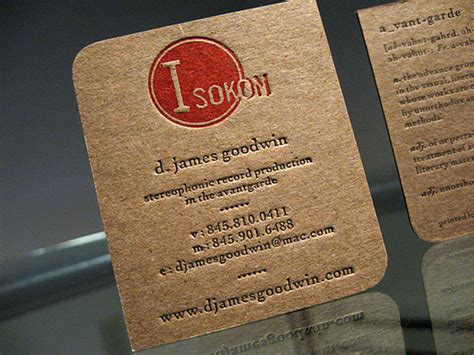 We received our cards fast! Kraft paper business cards - 14 Eye-catching examples ...