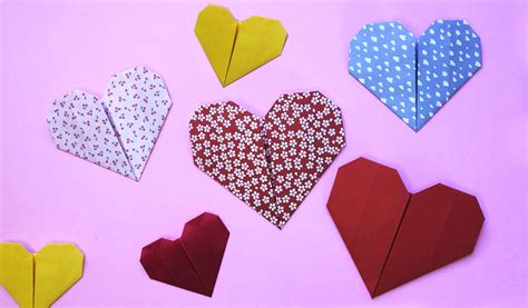 Ein Herz Aus Papier Papapier Bastelideen Für Kinder Diy Origami
