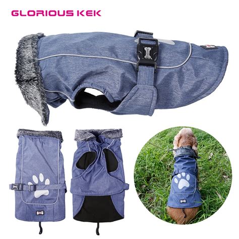 Glorious Kek Dog Jacket Waterproof Winterspring Dog Clothes Adjustable