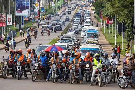 Uganda Motorcyle Taxis Skirt Traffic But Also Make It Worse