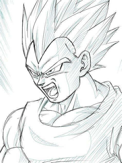 Dibujos De Vegeta Para Imprimir Ya Coloreado