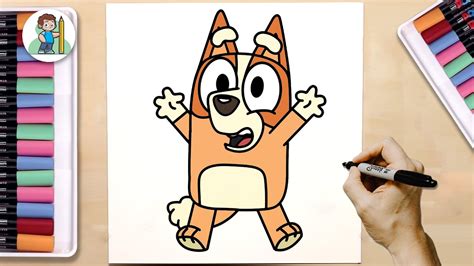 How To Draw Bingo From Bluey Step By Step Easy Drawing Tutorial Youtube