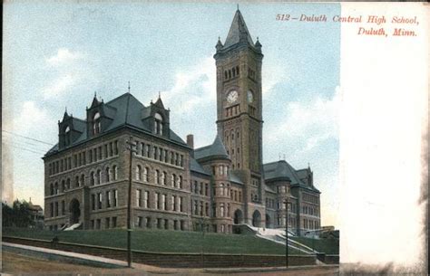 Duluth Central High School Minnesota Postcard
