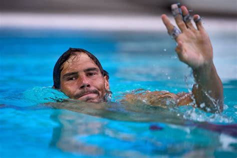 Video Rafael Nadal Celebrates Barcelona Open Win With Swimming Pool