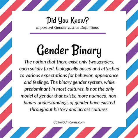 Gender Binary Is The Classification Of Gender Into Two Distinct