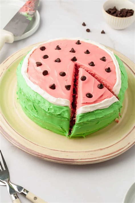 Easy Watermelon Cake Recipe All Things Mamma