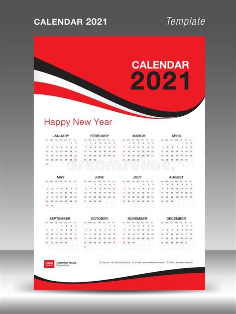 Calendar 2021 2022 2023 Year Template Vector And 3d Mockup Desk