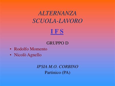 Ppt Alternanza Scuola Lavoro Powerpoint Presentation Id5634961