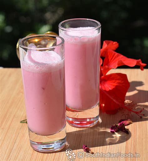 Rose Milk Lassi How To Make Step By Step Photos