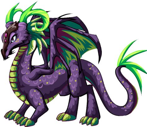 Cute Purple Dragon Clipart