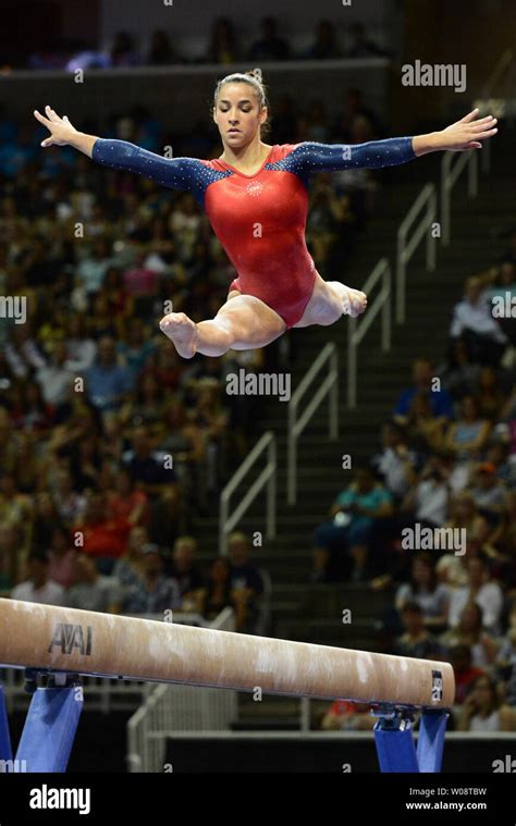 Alexandra Raisman Performs In The Beam At The Us Olympic Trials In Gymnastics At Hp Pavilion In