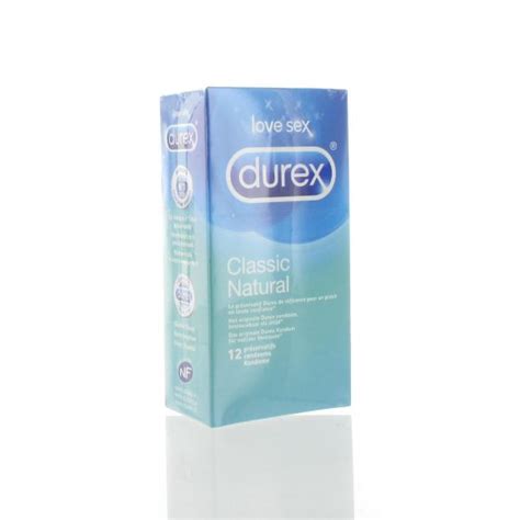 Durex Classic Natural 12 Préservatifs Pharmacodel Votre