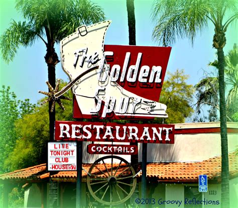 Golden Spur Glendora Ca Photographed June 22 2013 Vintage Sign