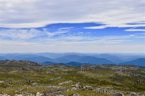 Beautiful Panoramic View From Mount Kosciusko Highest