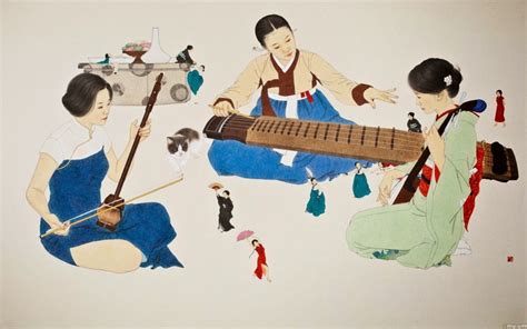 Enjoy Korea With Hui Witty Korean Paintings Of Sin Sun Mikorean Artist