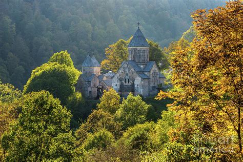 Haghartsin Monastery With Trees In Front At Autumn Armenia Photograph