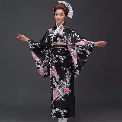 Yukata Kimono De Moda Nacional Para Mujer Vestido De Noche Sexy Con Obi Traje De Cosplay
