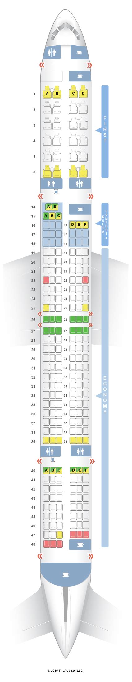 Seatguru Seat Map Delta Boeing 757 300 753 V1