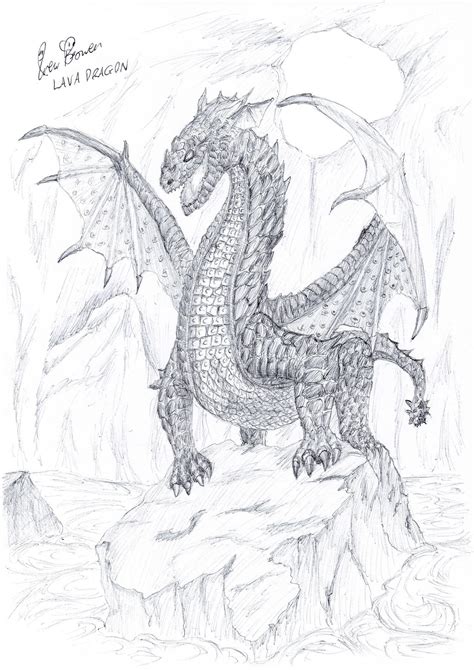 Lava Dragon By Saintlolo On Deviantart