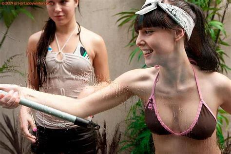 Iloveabbysgirls Five Aussie Babes In A Window Washing Bubble Fight