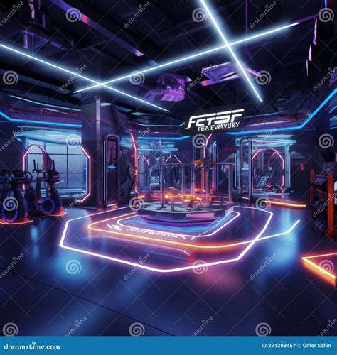 Futuristic Gym Setup Inspired By Revolutionary Regimen Royalty-Free