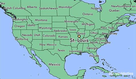 Where Is St Louis Mo St Louis Missouri Map