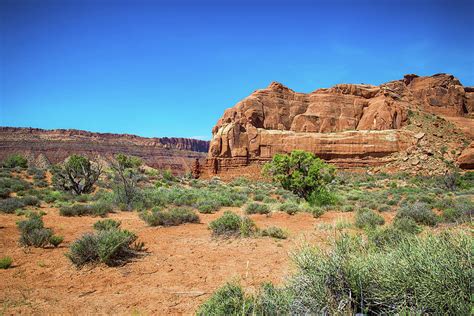 Red Rock Landscape Of The Desert Photograph By Cameron Scharrer Fine