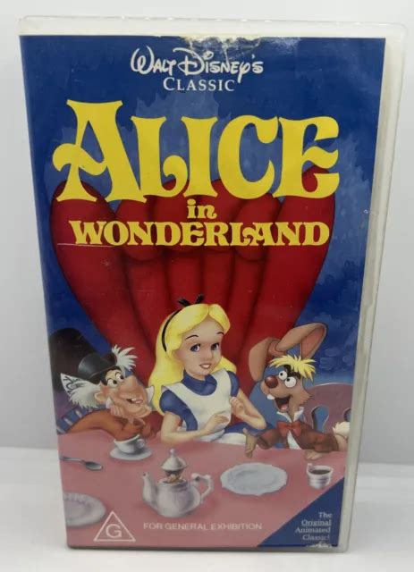 Alice In Wonderland Vhs Walt Disney Classics Eur Picclick De