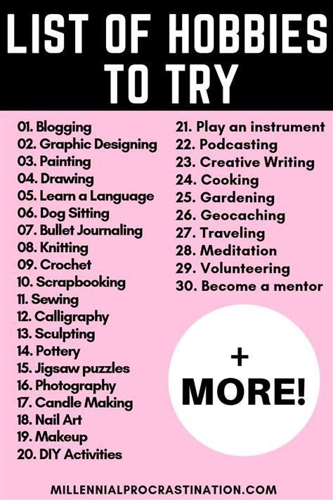 Hobbies Ideas List Heres Our List Of Interesting Hobbies To Pick Up