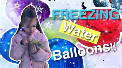 Freezing Water Balloons With Food Coloring Uncut Youtube