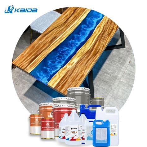 Crystal Clear Bar Table Top Epoxy Casting Resin Coating For Wood