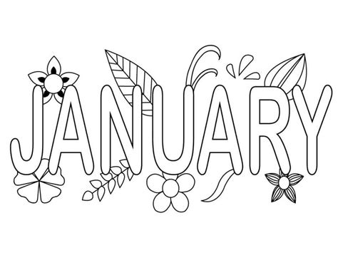 January Calendar Coloring Pages September Coloring Calendar Education