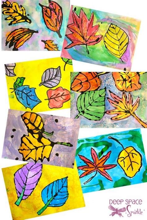 Elementary Art Projects 5th Grade Art Lessons Fall Leaf Art