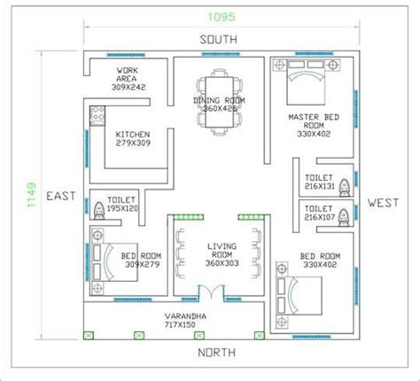 3 Bedroom Low Cost Single Floor Home Design With Free Plan Kerala