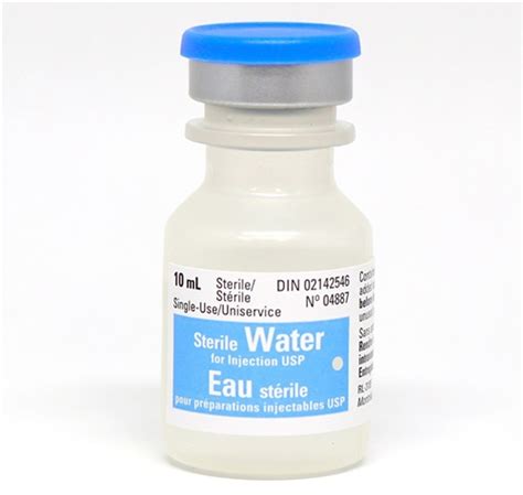 Sterile Water 10ml Vial Iv 25case Valuemed Professional Products