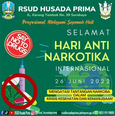 hari anti narkotika internasional berita rsud husada prima