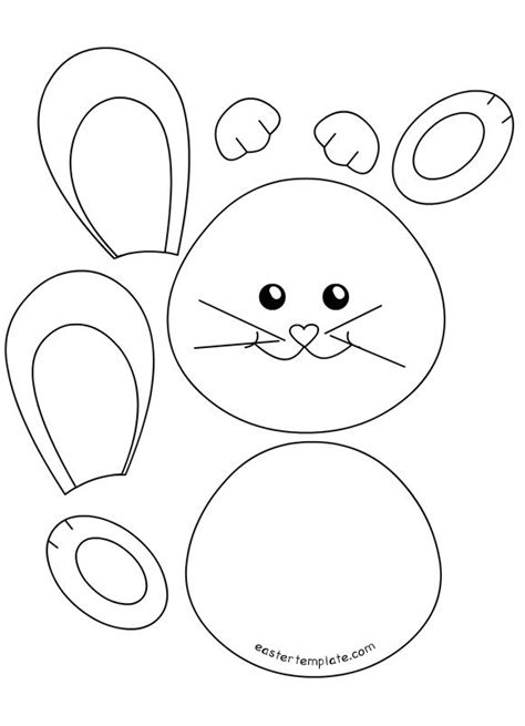 Easter Bunny Template Easter Bunny Crafts Easter Bunny Template