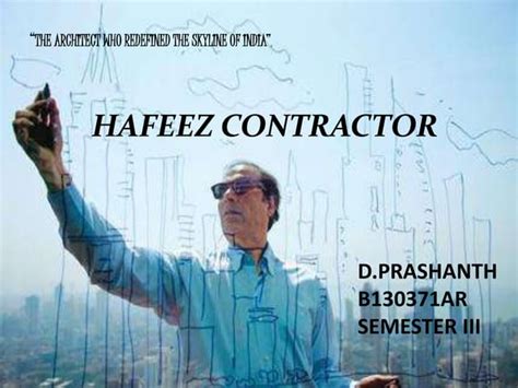 Hafeez Contractor Ppt